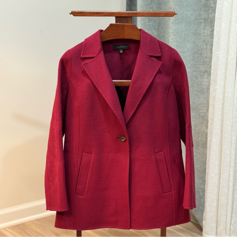 Talbots Women's Red Blazer Coat